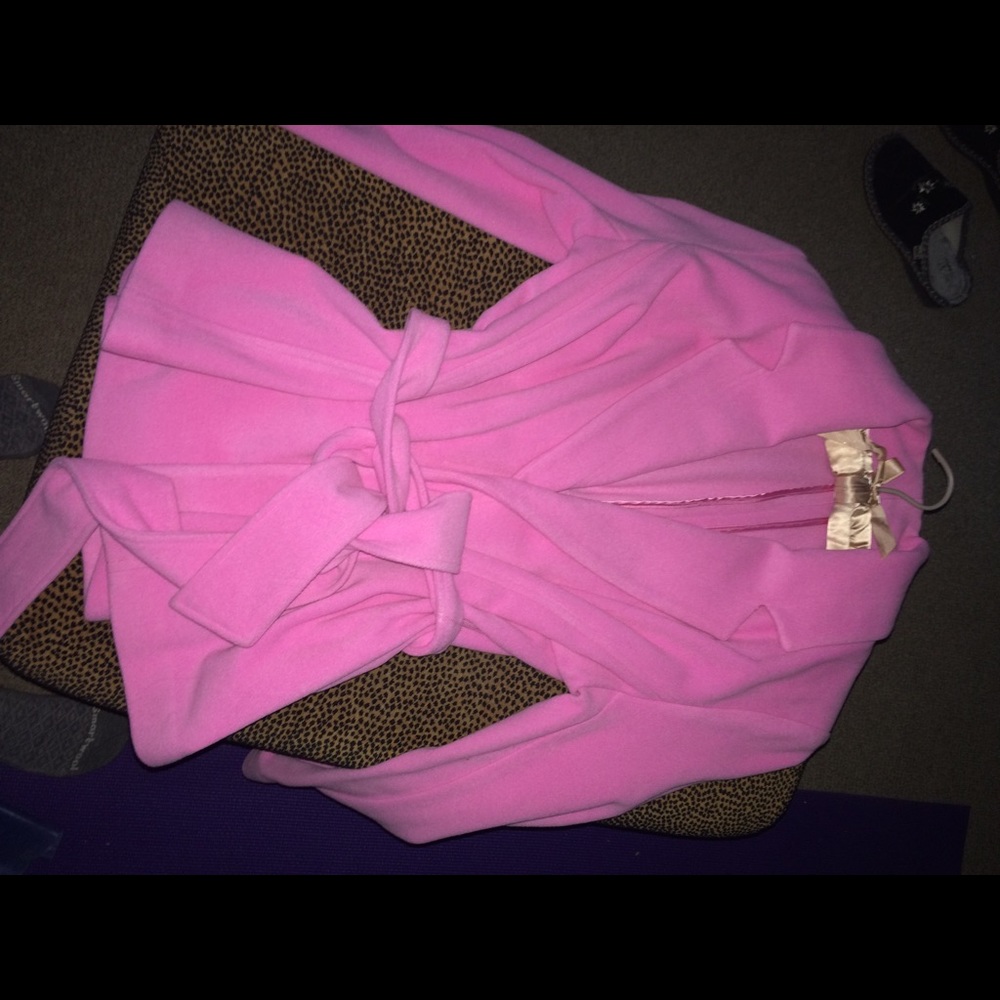 Great pink wrap jacket!